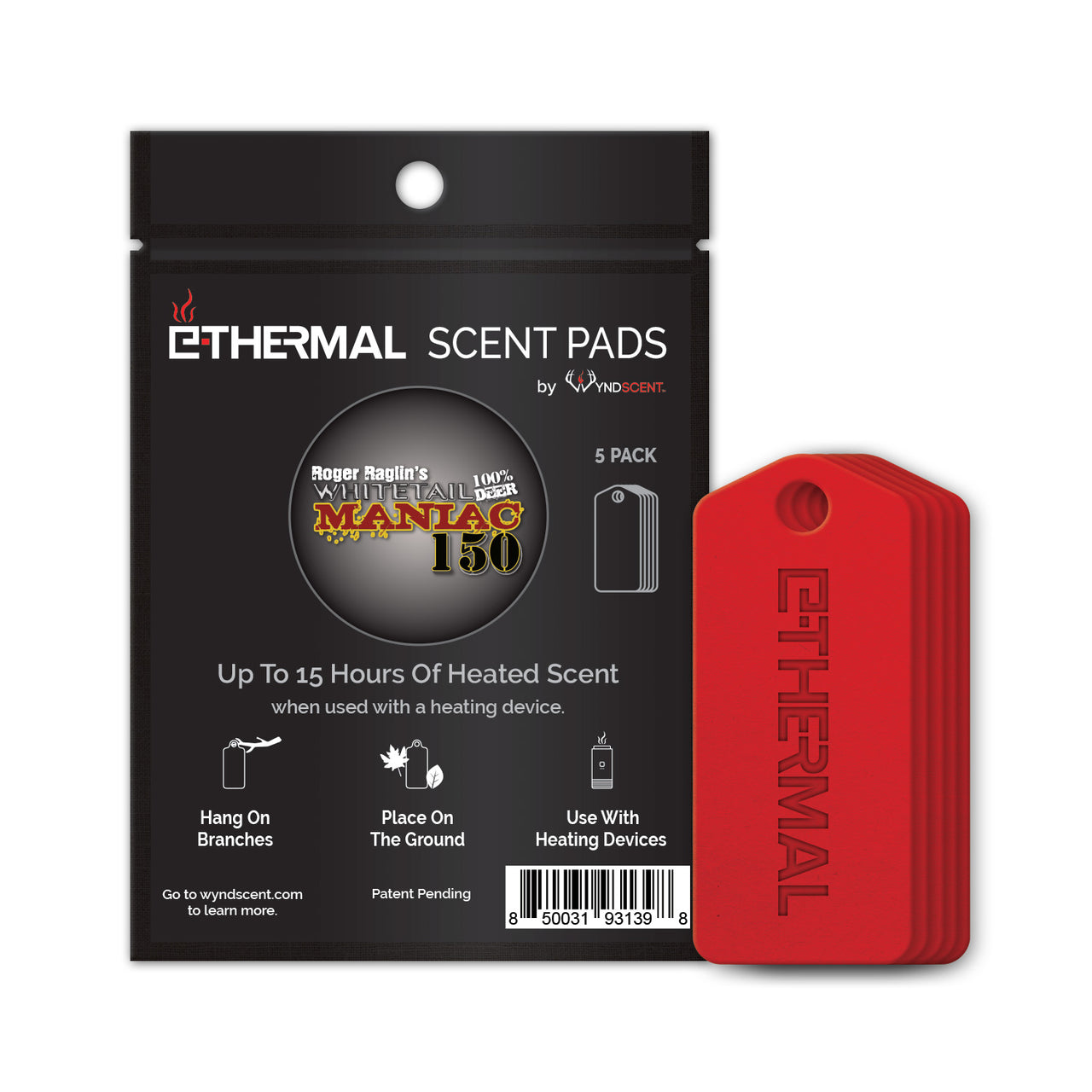 E-Thermal Scent Pad Roger Raglin Maniac 150 - 5 Pack