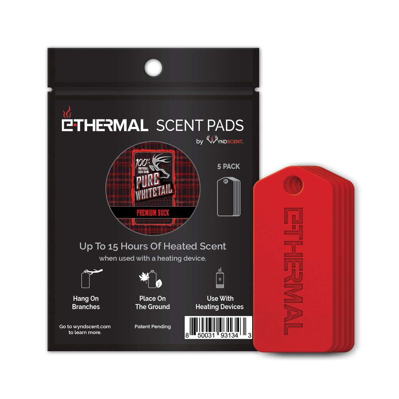 E-Thermal Scent Pad Pure Whitetail Premium Buck - 5 Pack