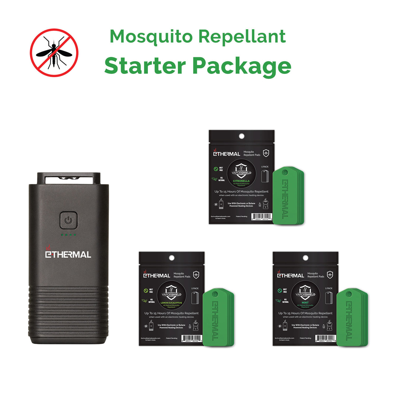 E-Thermal Mosquito Repellent Starter Package