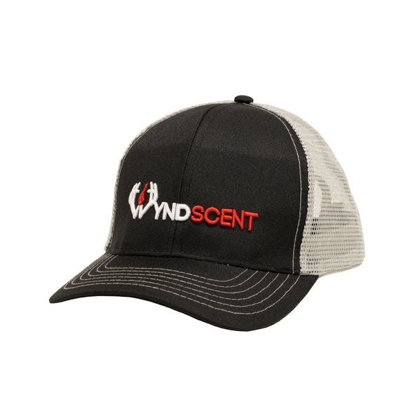 Black and Grey Wyndscent Trucker Hat