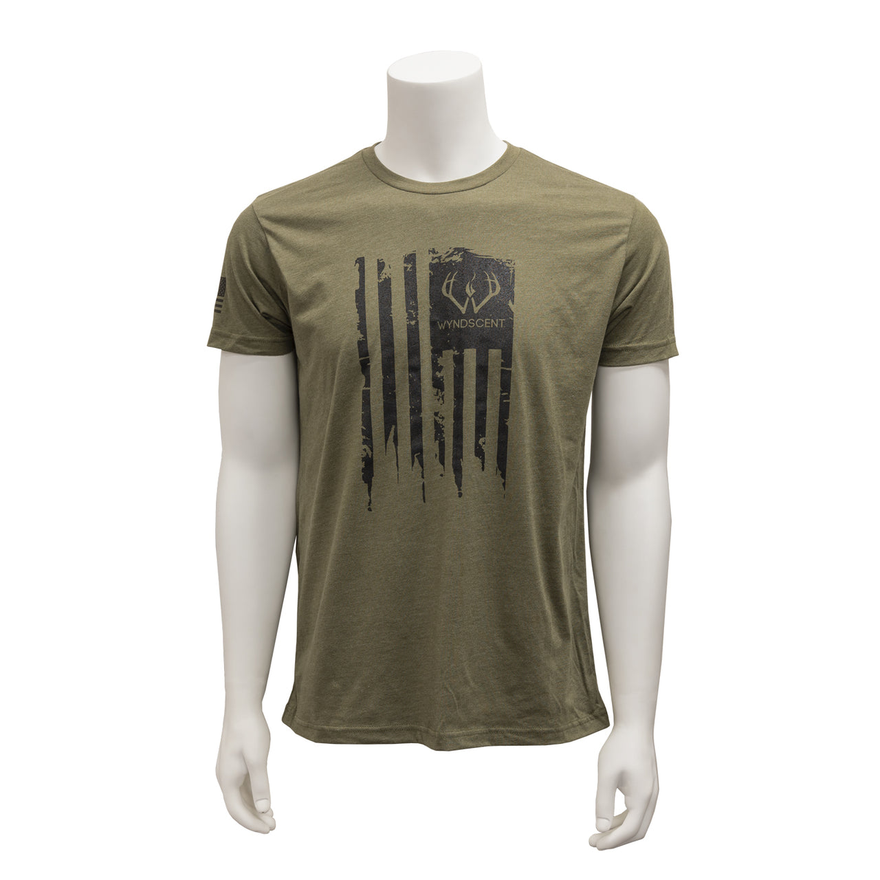 Wyndscent Military Green Patriotic T-shirt